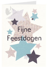 Kerstkaart sterrencollage